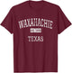 Waxahachie Texas TX Vintage T-Shirt - T-Shirt | Maroon