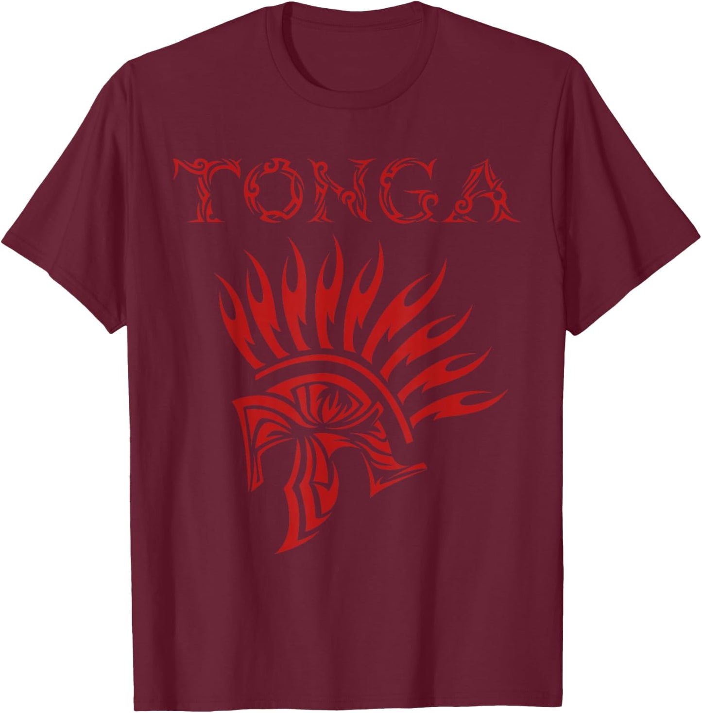 Tonga Tongan Pride Tribal Tattoo T-Shirt - T-Shirt | Maroon