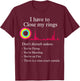 I Have To Close My Rings Funny Workout Gym Lover Retro Gym T-Shirt - T-Shirt | Maroon