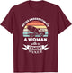 Woman with a Cement Mixer Funny Gift T-Shirt - T-Shirt | Maroon