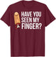 Missing Finger Prosthetic Amputation Recovery T-Shirt - T-Shirt | Maroon