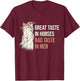 Horse Rider Woman - Horseback Riding T-Shirt - T-Shirt | Maroon