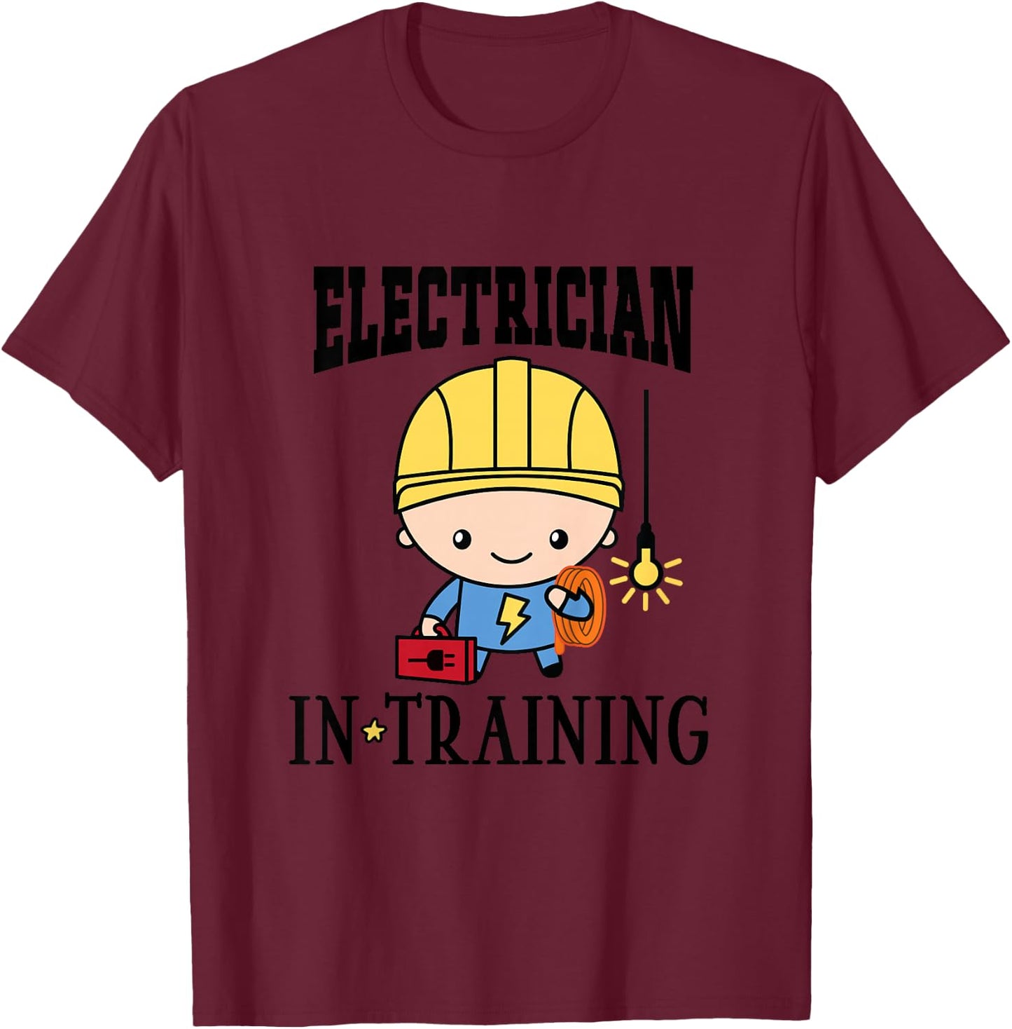 Kids Future Electrician in Training T-Shirt - T-Shirt | Maroon
