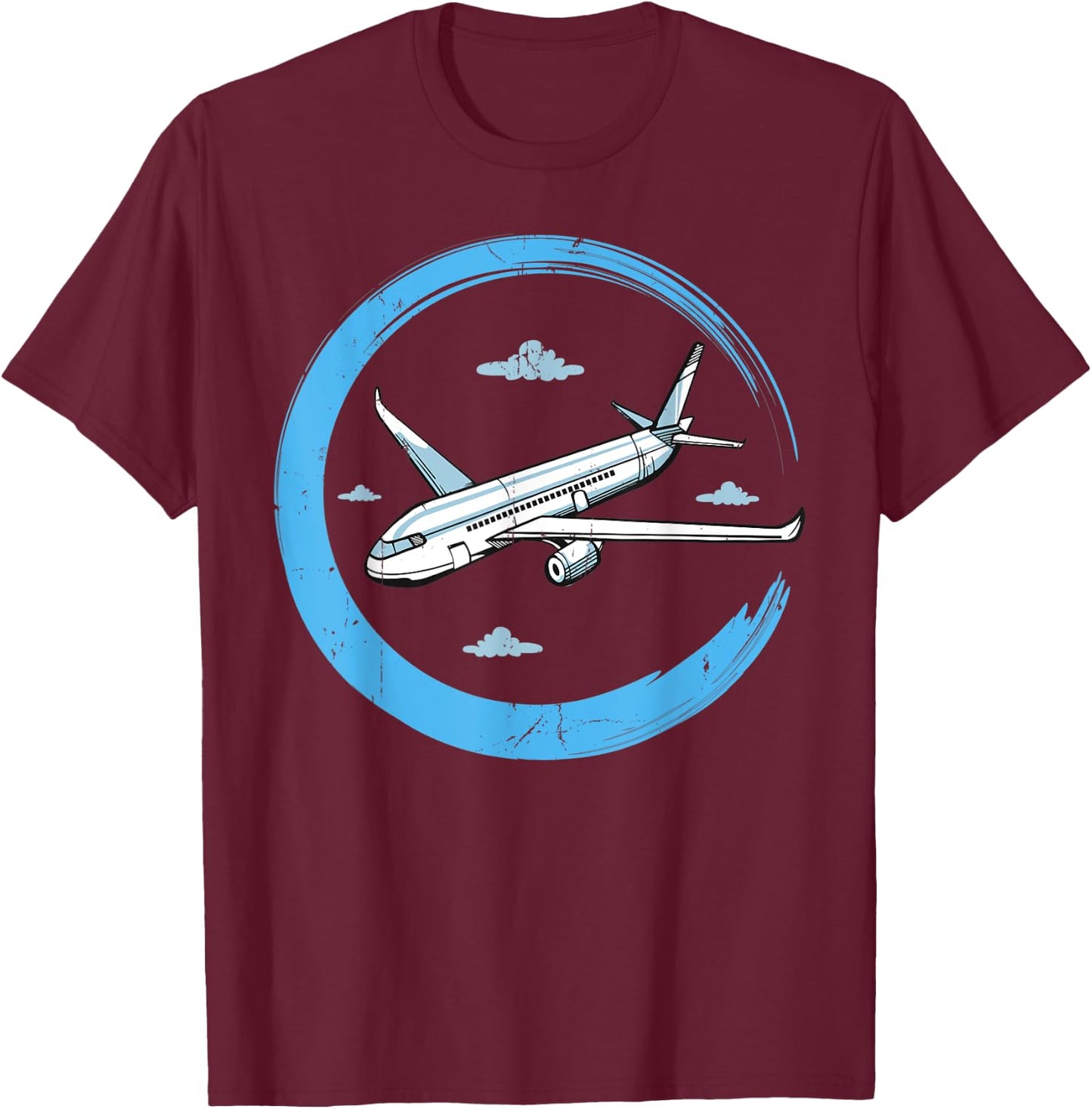 Pilot Aviation Sky Airplane Aircraft Aviatrices Aviator T-Shirt - T-Shirt | Maroon