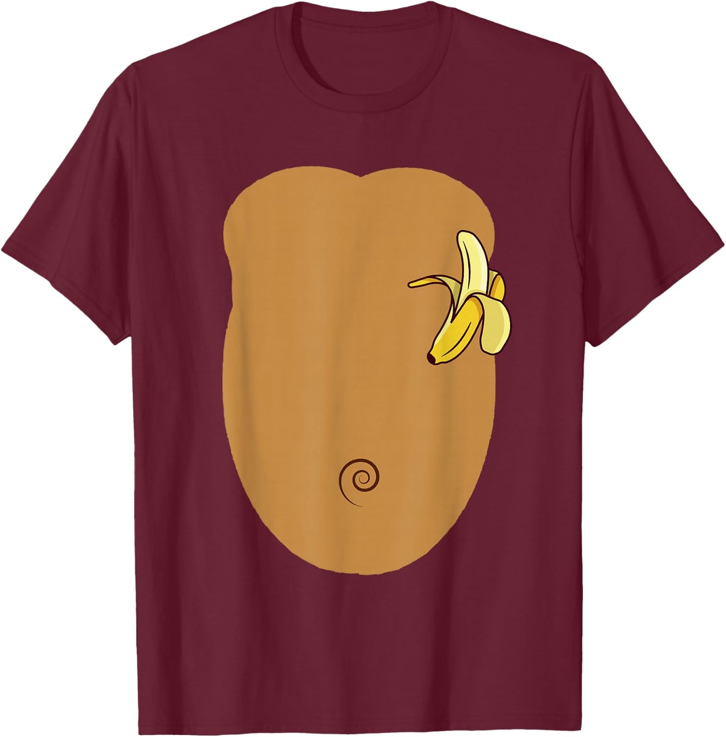 Monkey Costume For Kids MONKEY Halloween Costume Gorilla T-Shirt - T-Shirt | Maroon