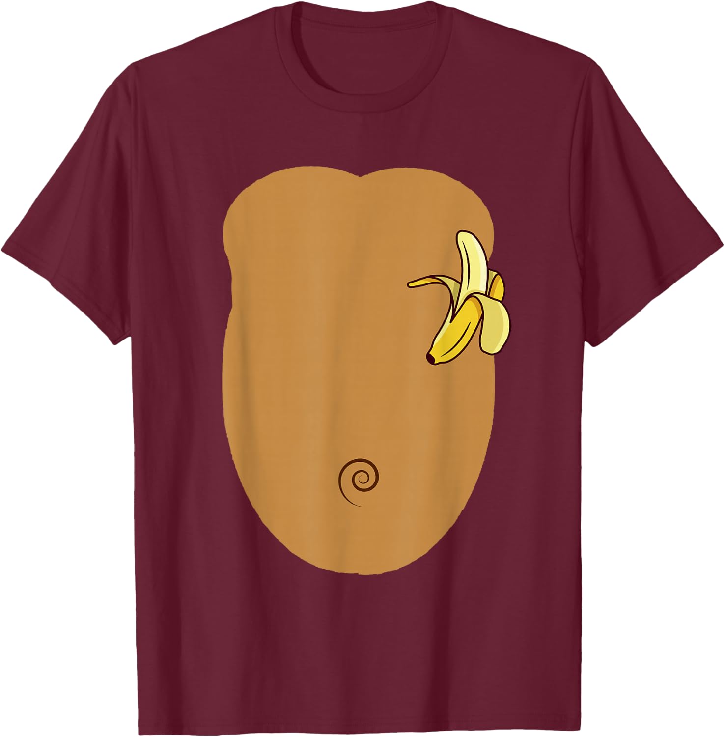 Monkey Costume For Kids MONKEY Halloween Costume Gorilla T-Shirt - T-Shirt | Maroon