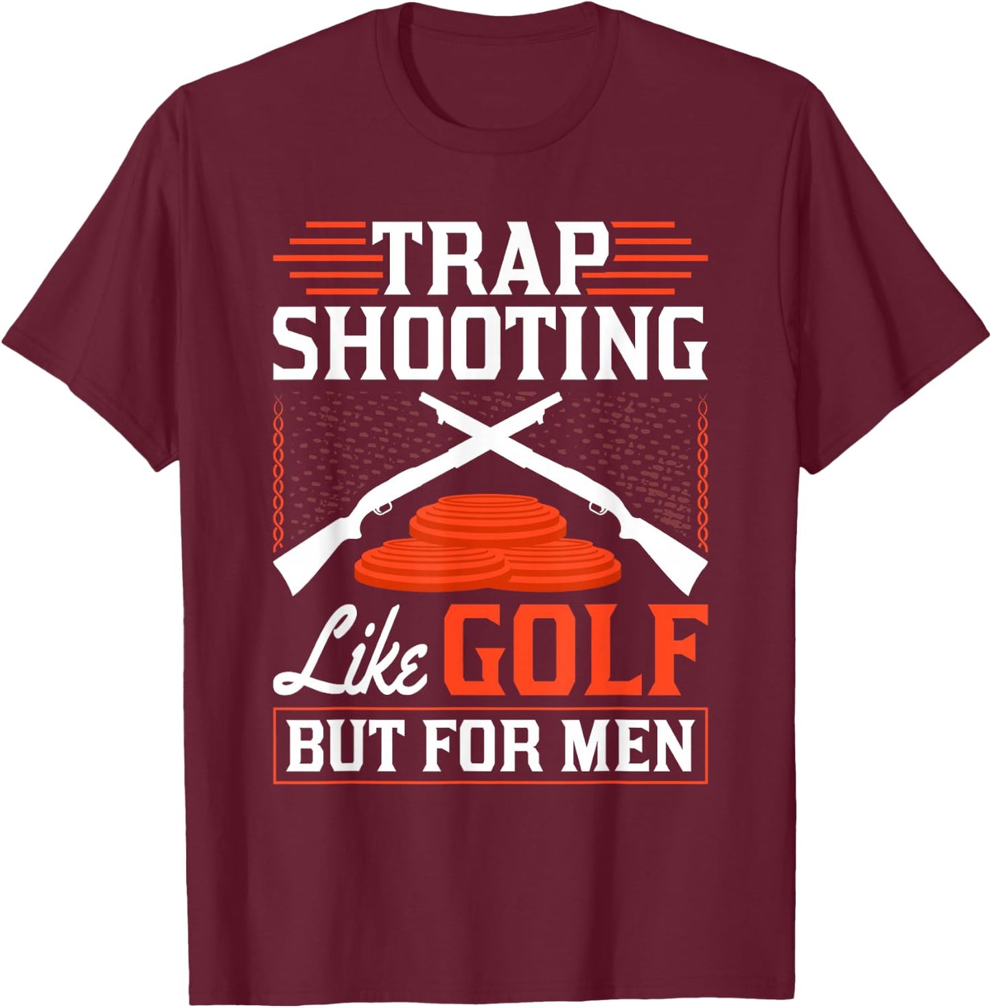 Clay Pigeons Shooting, Skeet Clay Shooting T-Shirt - T-Shirt | Maroon