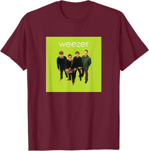 Weezer - Green Album Cover T-Shirt - T-Shirt | Maroon