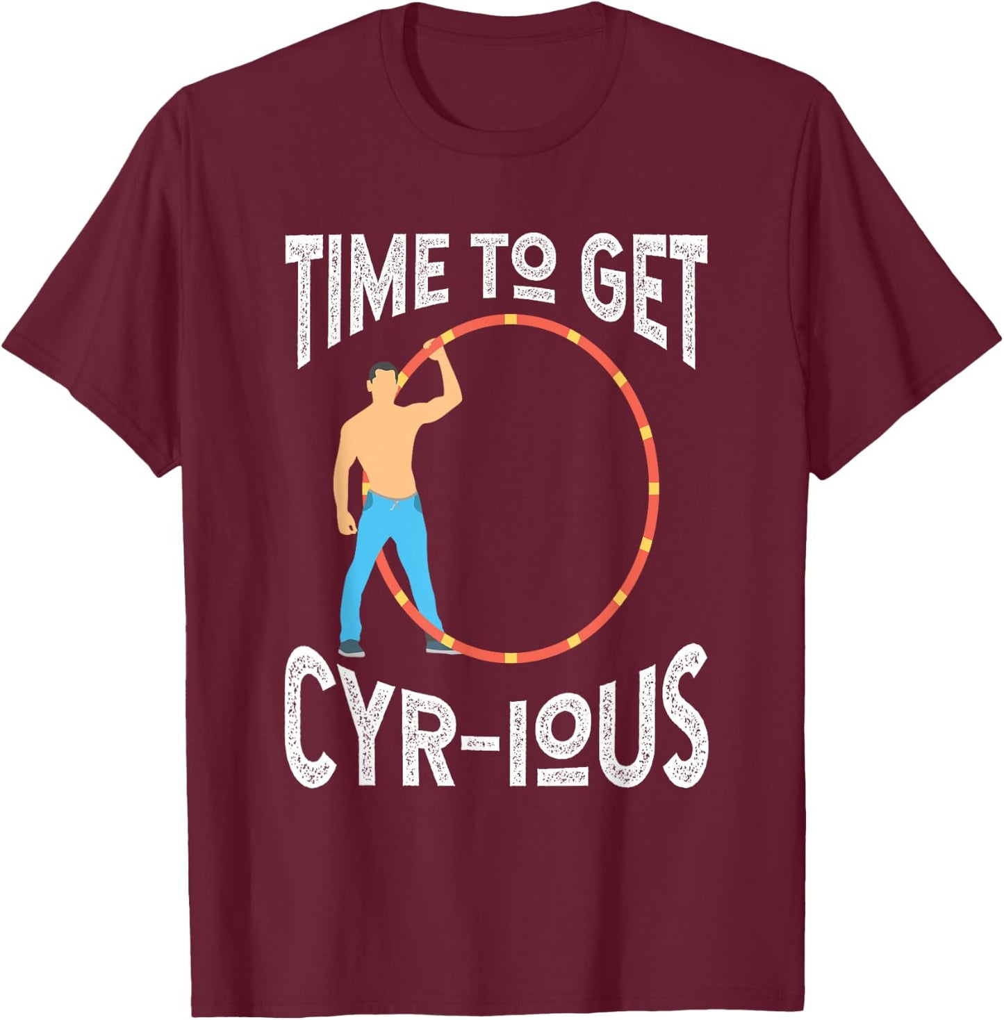 Cyr Wheel Gymnast T-Shirt - T-Shirt | Maroon