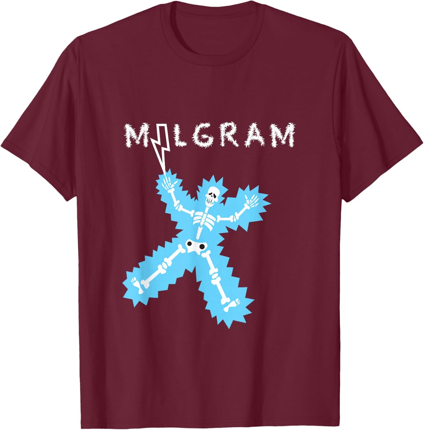 Psychology Major Milgram Experiment T-Shirt - T-Shirt | Maroon