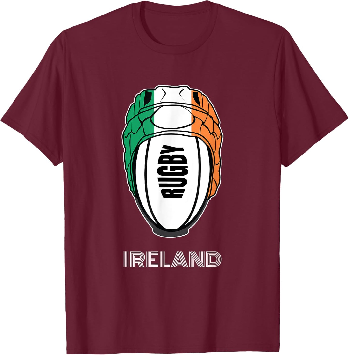 Ireland Rugby Union Jersey Supporters Kit Irish Rugby Fans T-Shirt - T-Shirt | Maroon