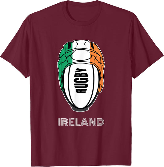 Ireland Rugby Union Jersey Supporters Kit Irish Rugby Fans T-Shirt - T-Shirt | Maroon
