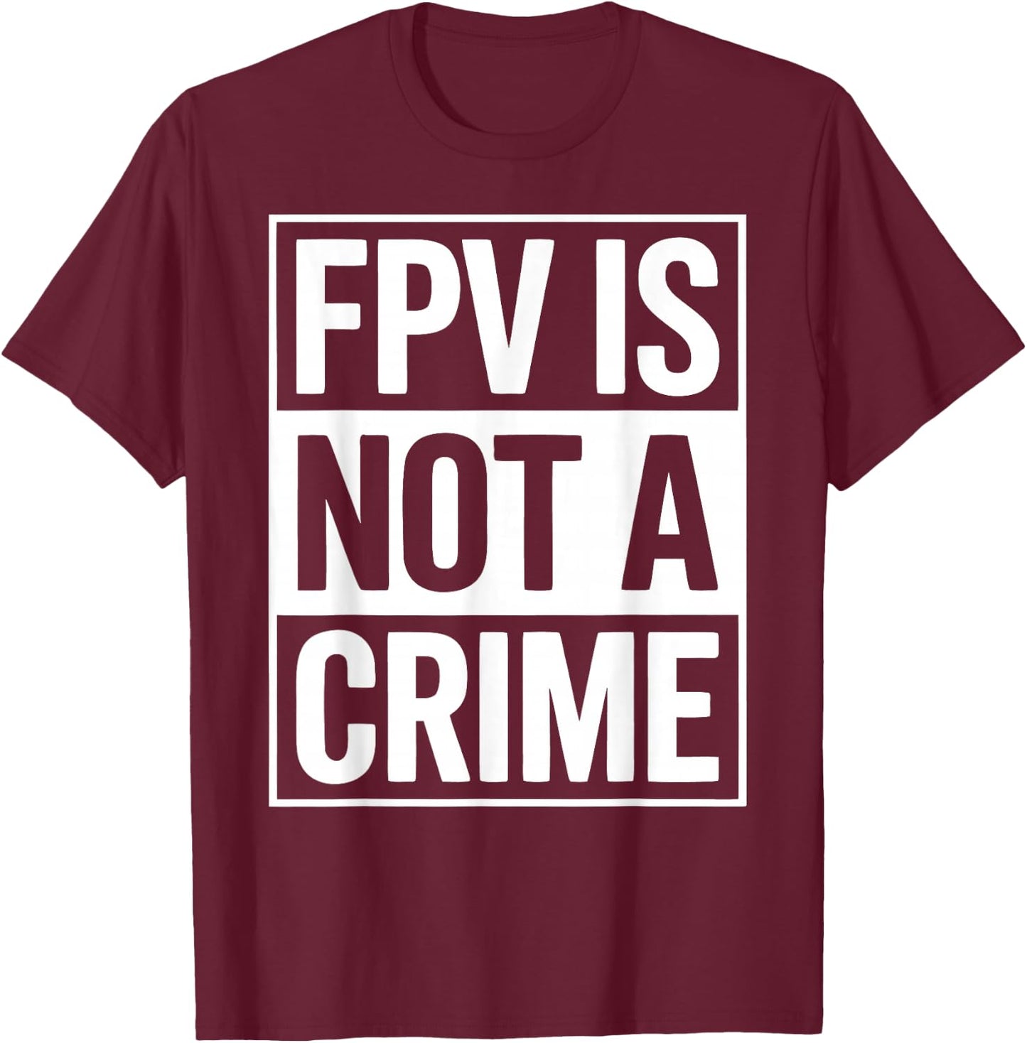 FPV Drone Racer Quadcopter Pilot Drone Racing T-Shirt - T-Shirt | Maroon