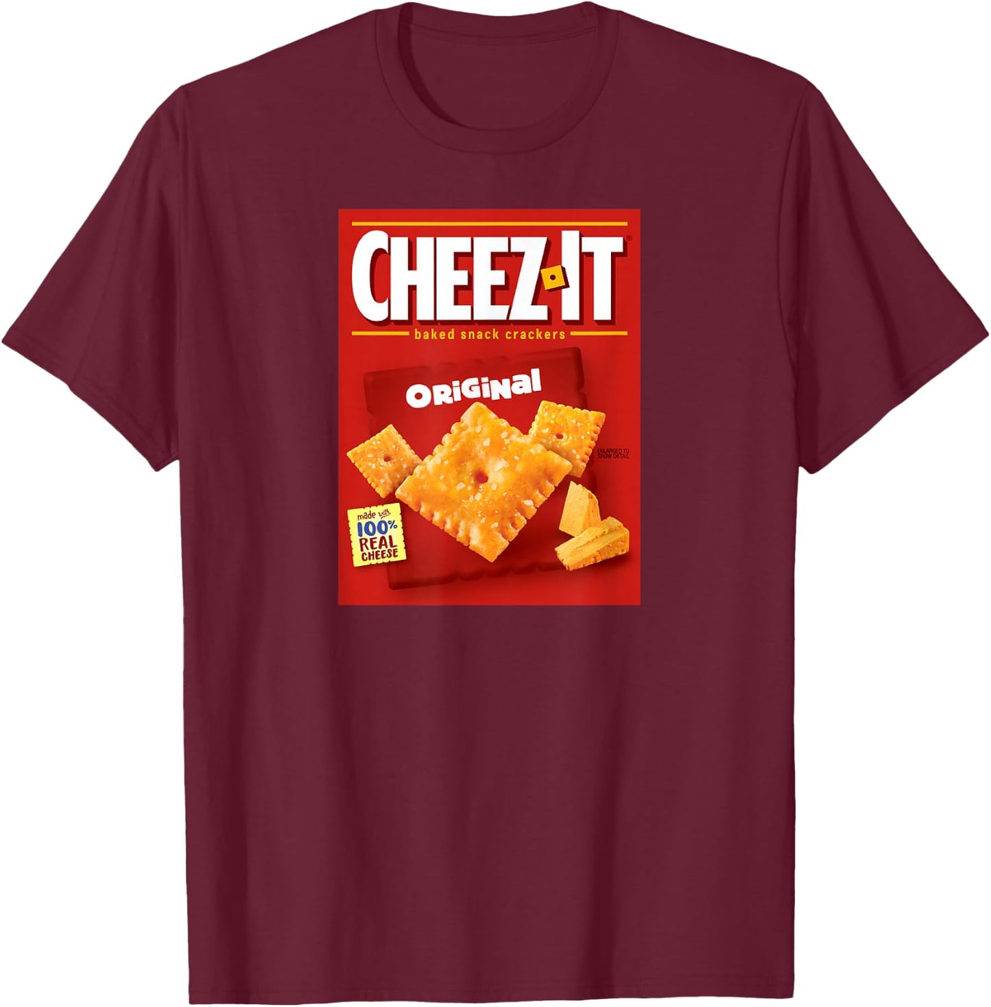 Cheez-It Original Box Front T-Shirt - T-Shirt | Maroon