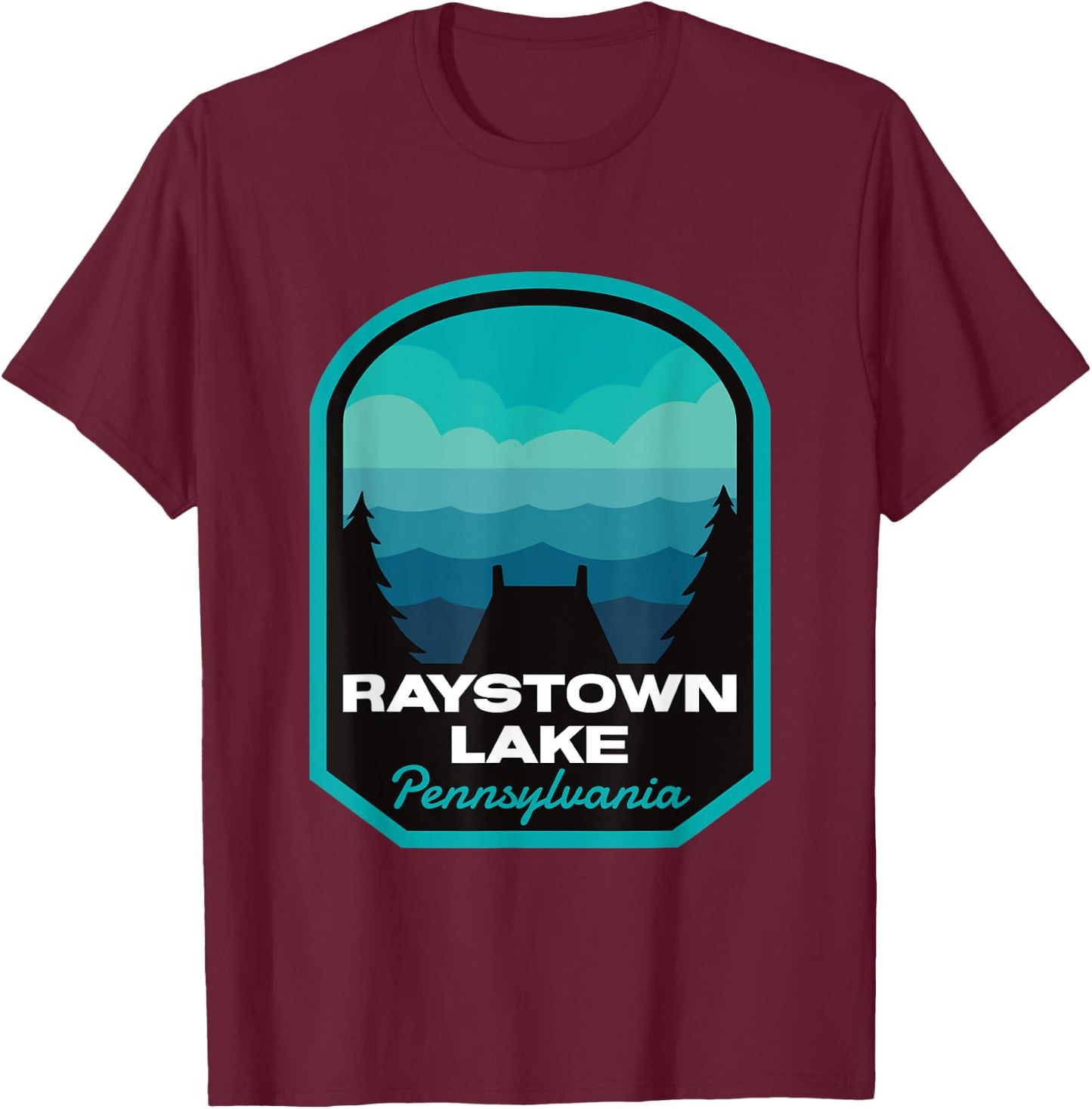 Raystown Lake Pennsylvania Summer Men Women Kids T-Shirt - T-Shirt | Maroon