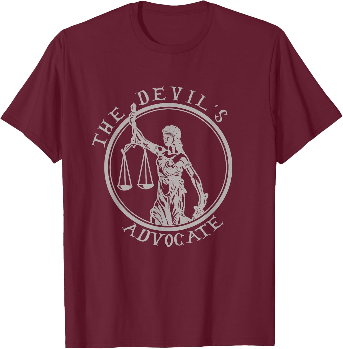 Devil´s Advocate Halloween Design for Law Students & Lawyers T-Shirt - T-Shirt | Maroon
