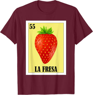 Funny Mexican Design - La Fresa T-Shirt - T-Shirt | Maroon