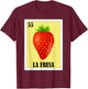 Funny Mexican Design - La Fresa T-Shirt - T-Shirt | Maroon