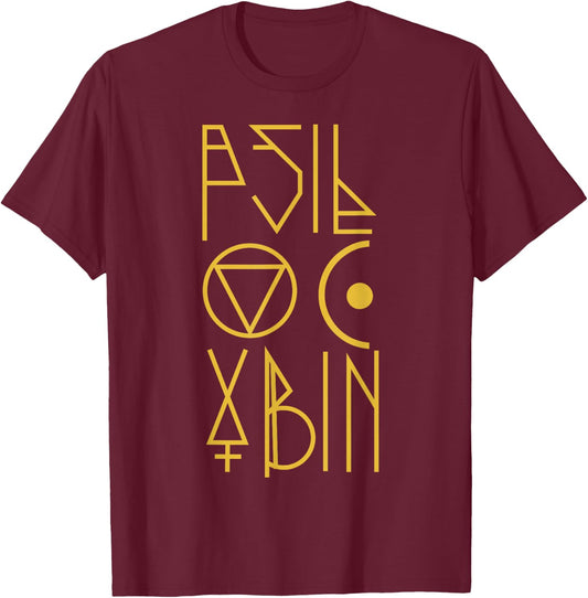 Psychedelic Space Astronaut Psilocybin Molecule Gift T-Shirt - T-Shirt | Maroon