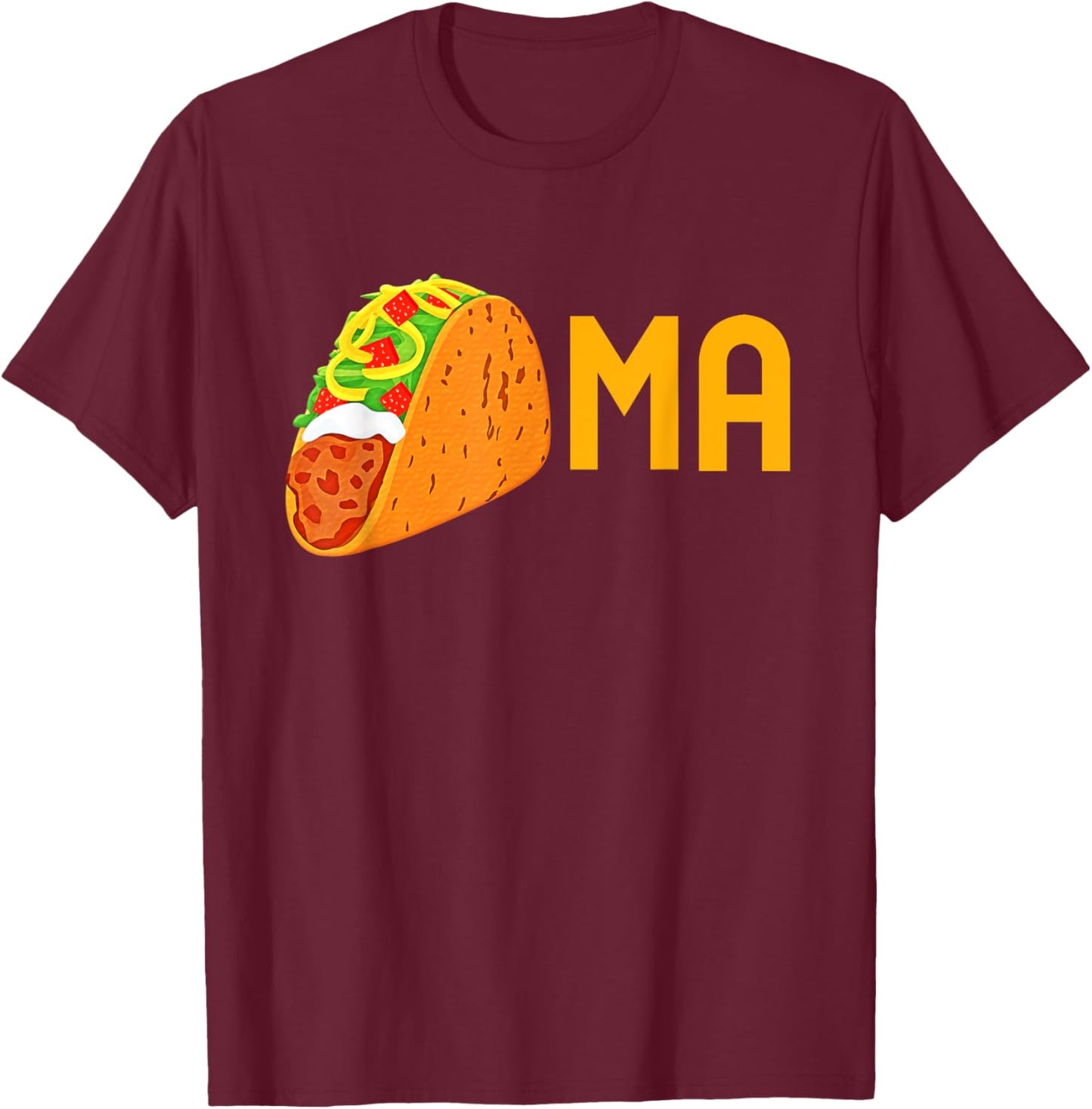Funny Taco Tacoma Washington Souvenir T-Shirt - T-Shirt | Maroon