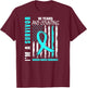 10 Years Cancer Free Teal Ribbon Ovarian Survivor Gifts Flag T-Shirt - T-Shirt | Maroon