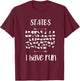 States 50 I Have Run Club Halffanatics Running Enthusiasts T-Shirt - T-Shirt | Maroon