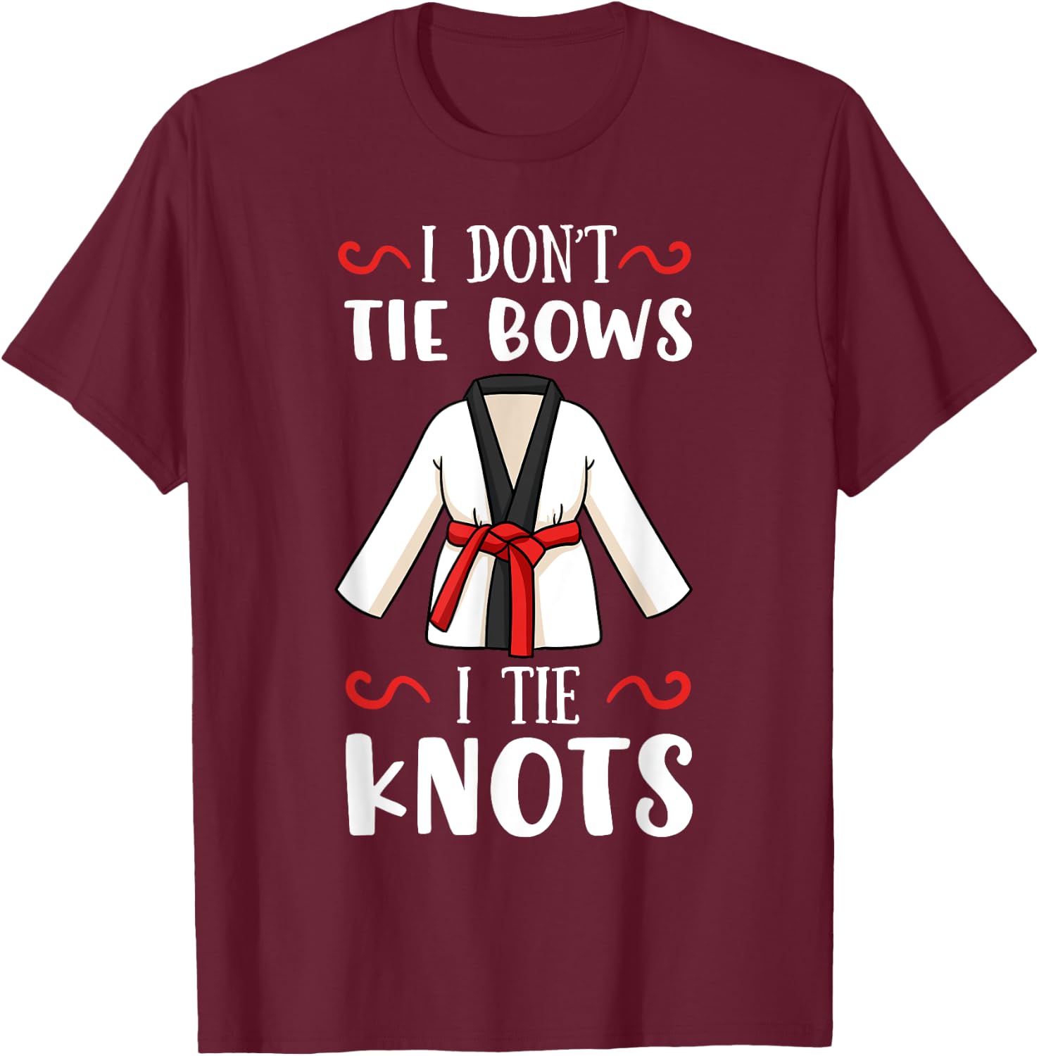 Karate Teacher Karateka Student Martial Arts Red Belter Women Girls Kids T-Shirt - T-Shirt | Maroon