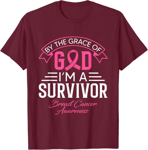 By The Grace God Pink Ribbon Support Beast Cancer Survivor