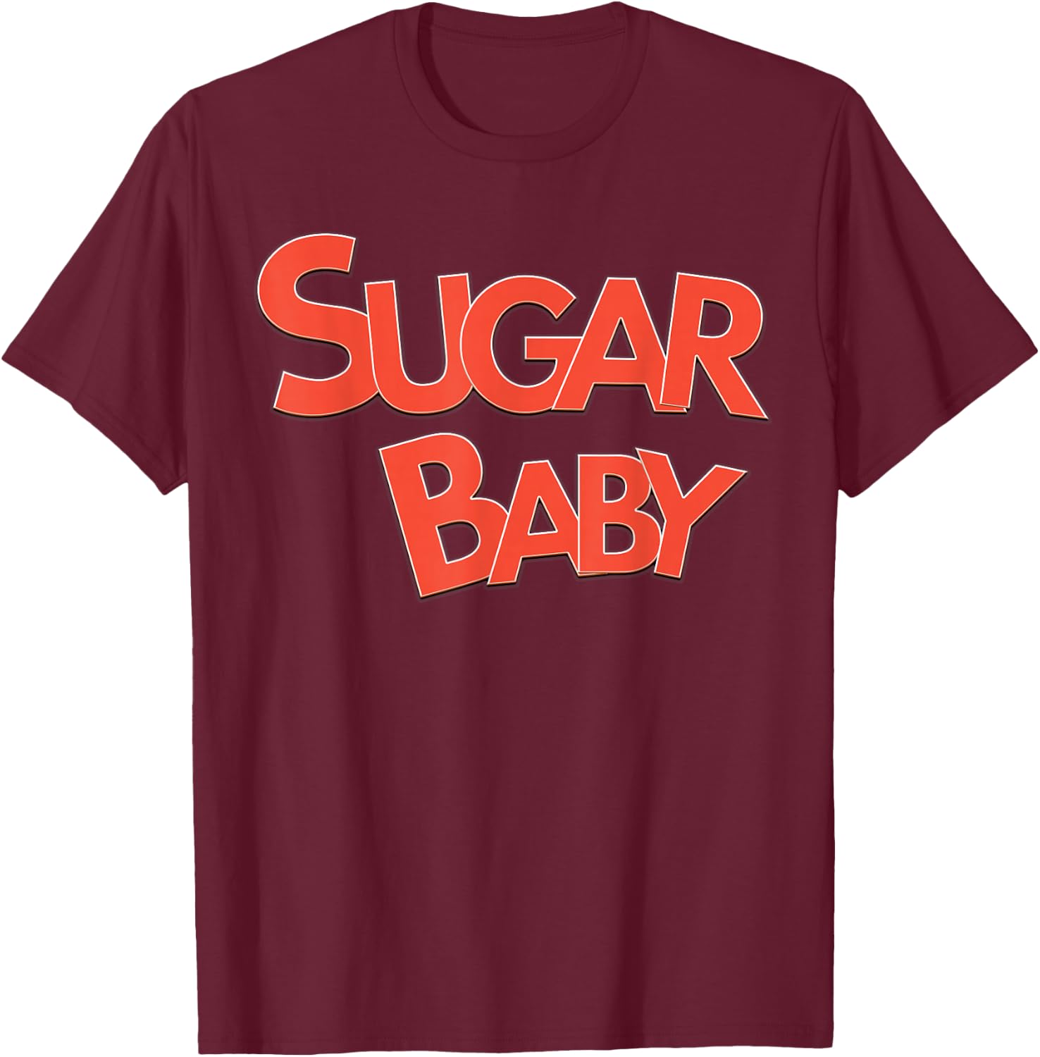 Cute Sugar Baby Flirty Summer T-Shirt - T-Shirt | Maroon