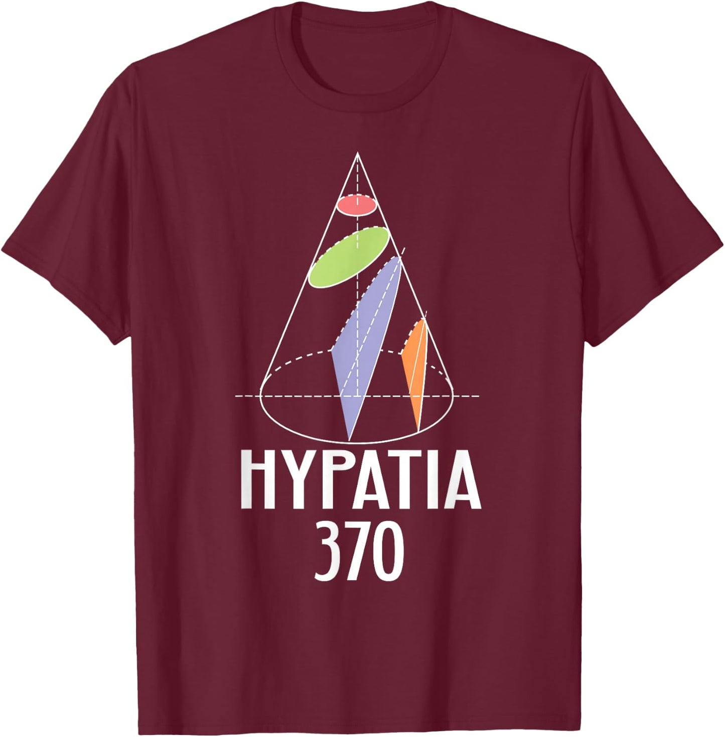Hypatia Math Women Scientist Diagram Greek Gift T-Shirt - T-Shirt | Maroon