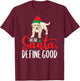 Funny Yellow Lab Christmas Dear Santa Labrador Retriever T-Shirt - T-Shirt | Maroon