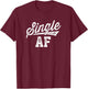 Single AF Funny Singles Awareness Day Anti-Valentine T-Shirt - T-Shirt | Maroon