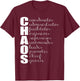 Chaos Coordinator Administrator Supervisor Leader Queen T-Shirt - T-Shirt | Maroon