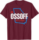 Jon Ossoff for U.S. Senate Georgia State Design T-Shirt - T-Shirt | Maroon