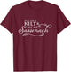 Put on a Kilt and Call me Sassenach T-Shirt - T-Shirt | Maroon