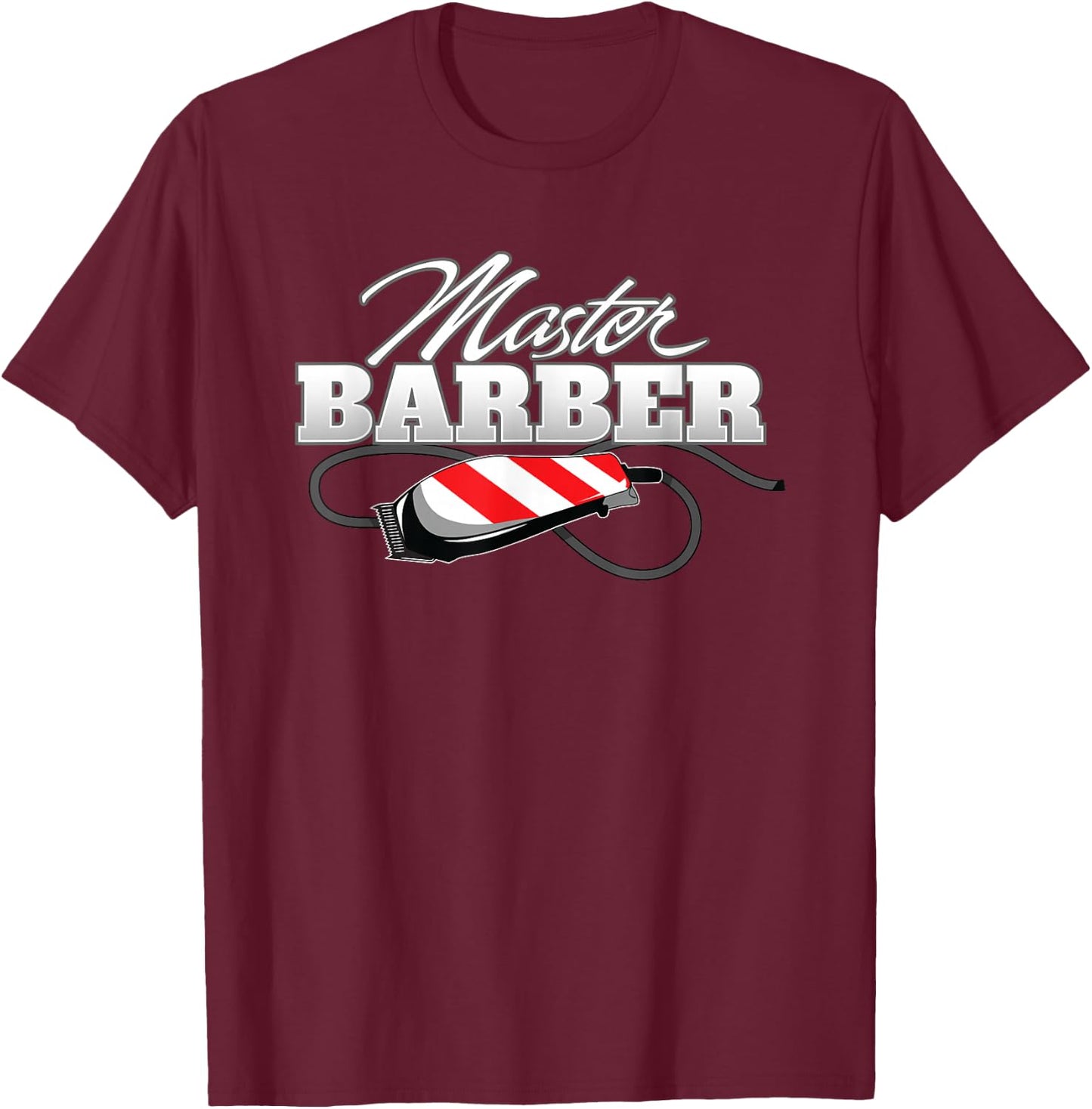 Master Barber Barbershop Haircut T-Shirt - T-Shirt | Maroon