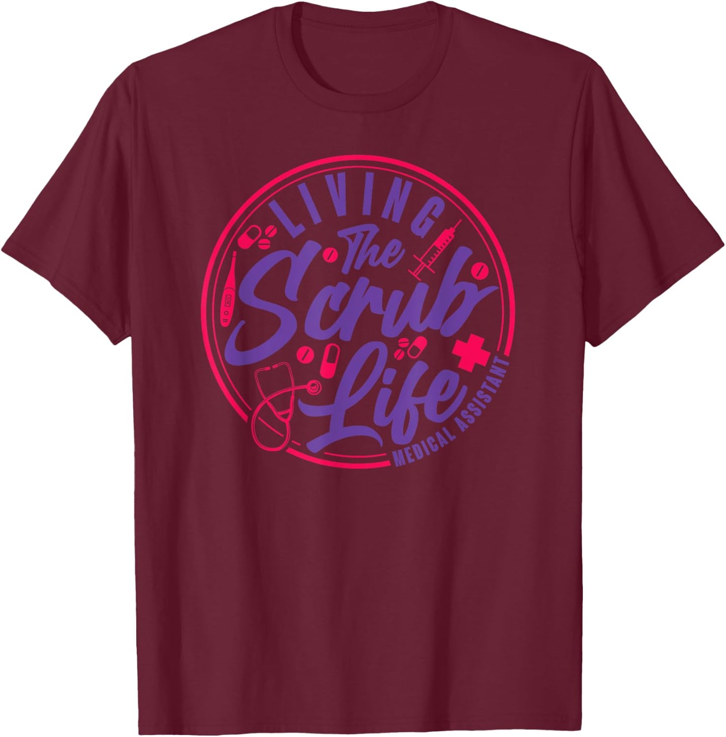 Certified Medical Assistant CMA T-Shirt - T-Shirt | Maroon