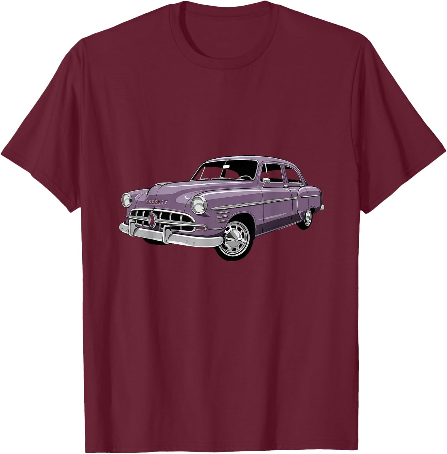 Crosley Catalog Classic Car Enthusiast Vintage Style T-Shirt - T-Shirt | Maroon