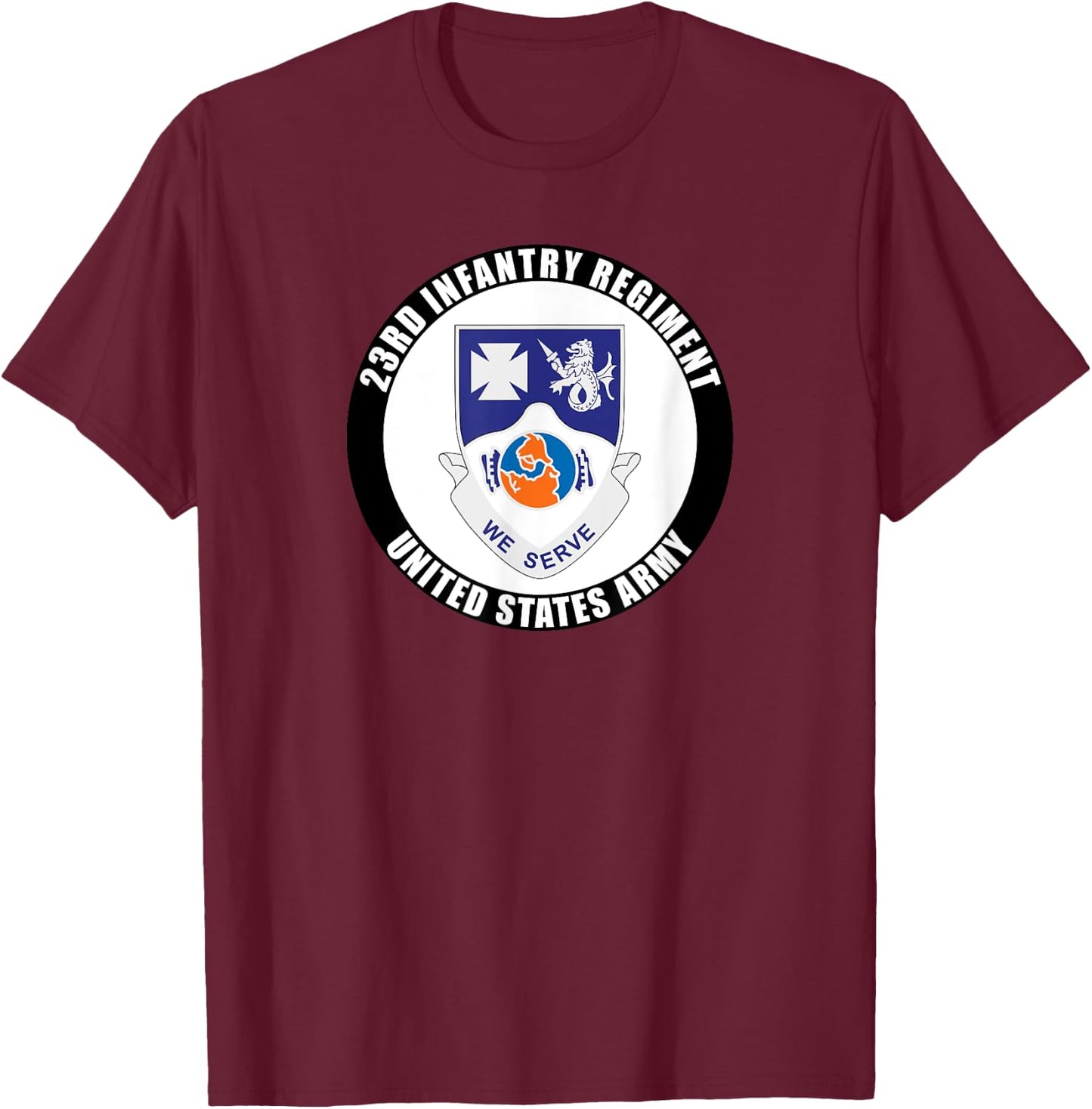 23rd Infantry Regiment United States Army Veteran Military T-Shirt - T-Shirt | Maroon