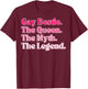 Gay Bestie T-Shirt - T-Shirt | Maroon