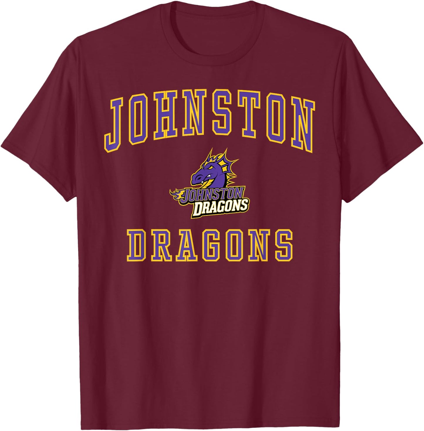 Johnston High School Dragons C1 T-Shirt - T-Shirt | Maroon