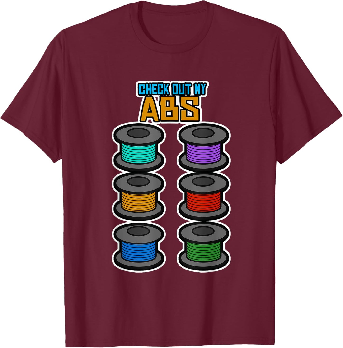 3D Printer Nerd Funny Printing Shirt Cool Print Gift T-Shirt - T-Shirt | Maroon