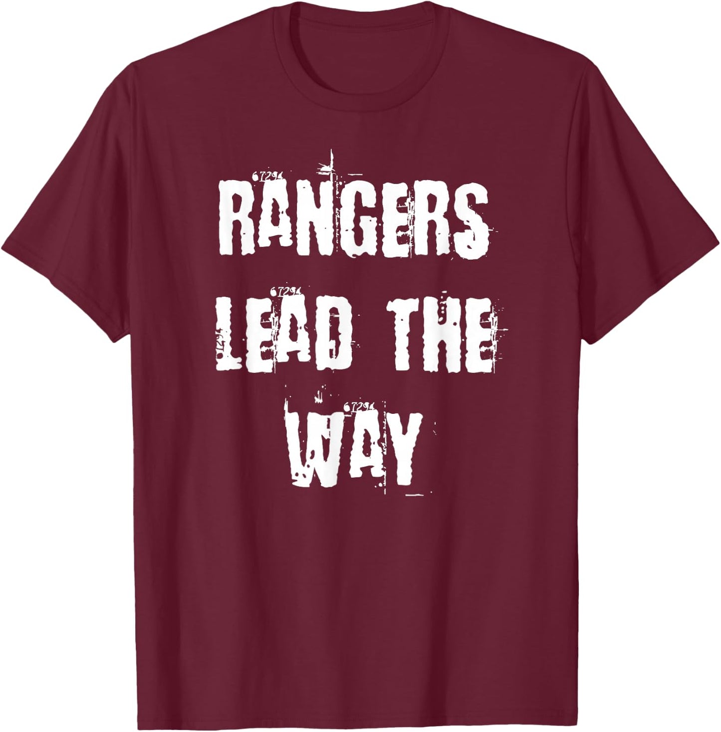 Rangers Lead The Way T-Shirt - T-Shirt | Maroon