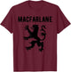 MacFarlane Clan Scottish Family Name Scotland Heraldry T-Shirt - T-Shirt | Maroon