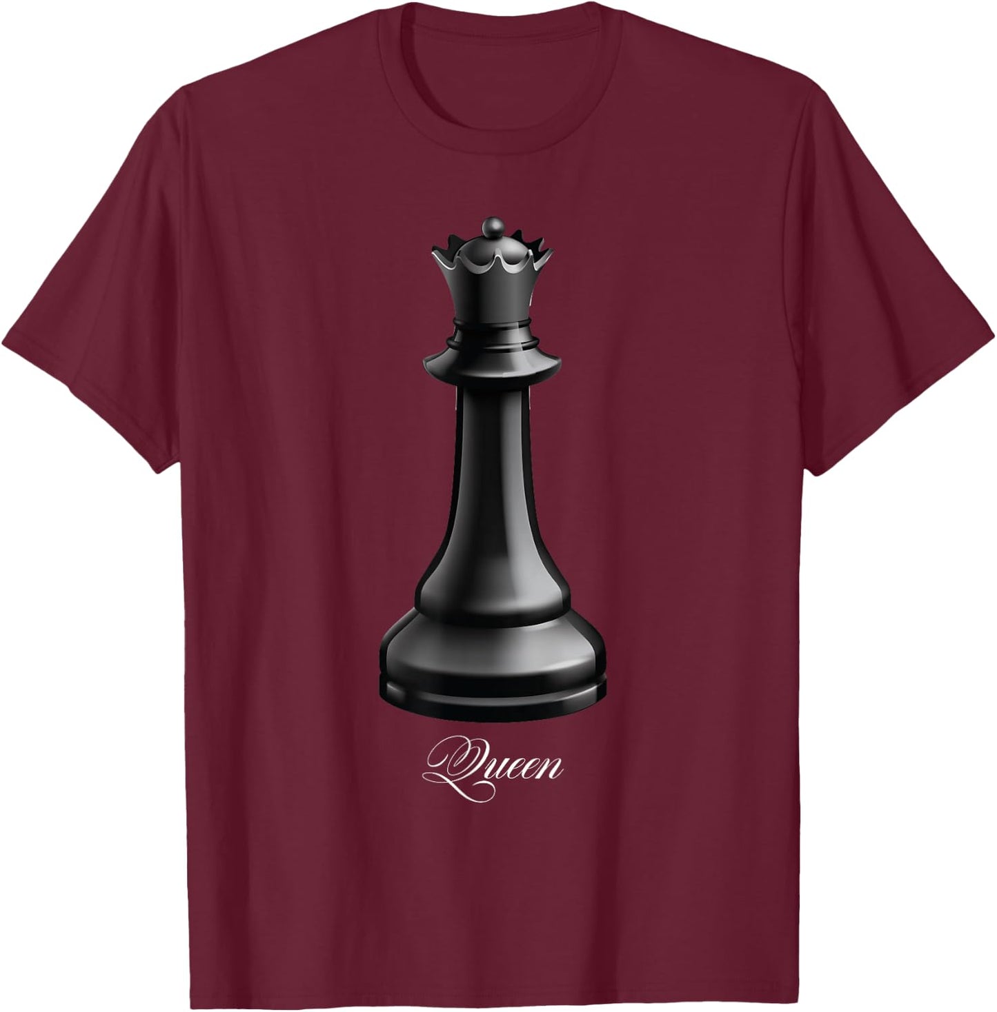 Queen Chess Piece Costume Chess Lover Chess Club T-Shirt - T-Shirt | Maroon