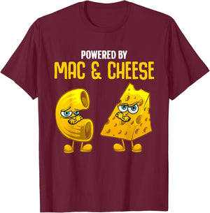 Funny Mac And Cheese Gift Kids Men Women Macaroni Cheese T-Shirt - T-Shirt | Maroon