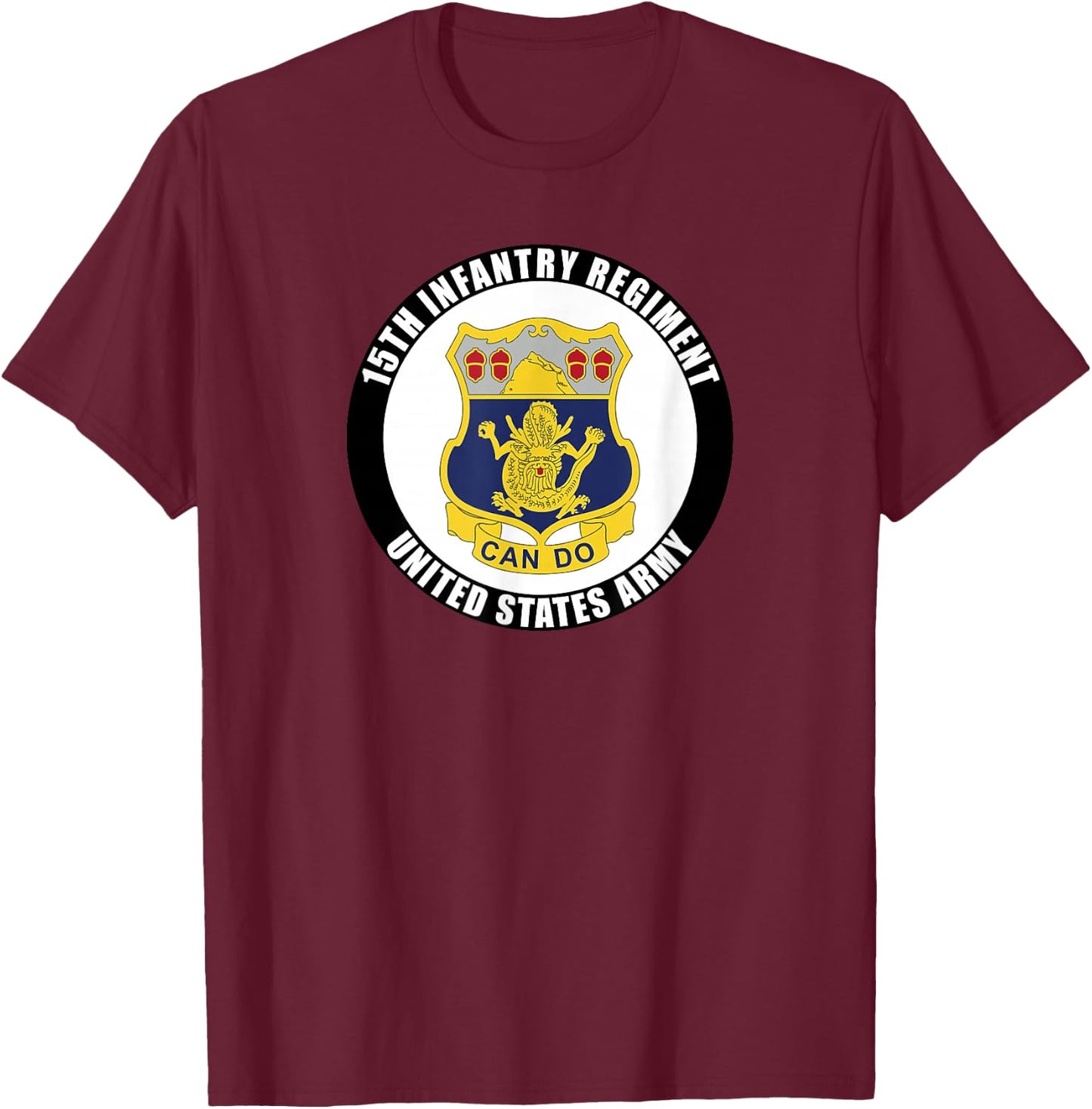 15th Infantry Regiment United States Army Veteran Military T-Shirt - T-Shirt | Maroon