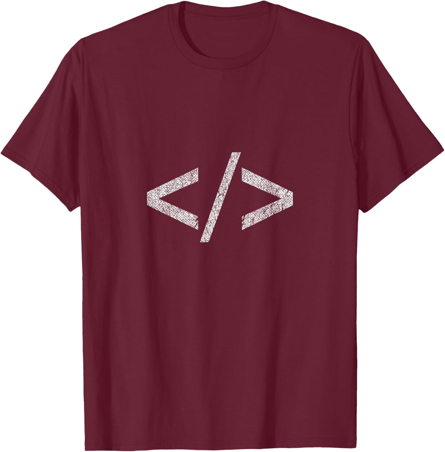 Minimal HTML Tag Web Designer Shirts T-Shirt - T-Shirt | Maroon