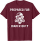 Funny Firefighter New Dad Promoted Daddy Humor Father's Day T-Shirt - T-Shirt | Maroon