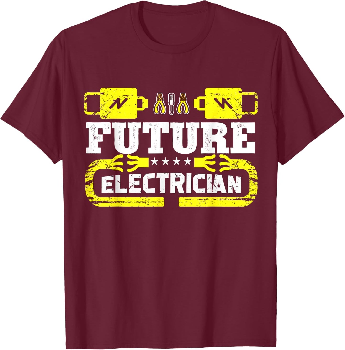 Future Electrician Apprentice In Training T-Shirt - T-Shirt | Maroon
